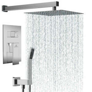 Zuhanyrendszer süllyesztett modell, esőzuhanyfej 25 cm, rozsdamentes acél, Ej-Products kép