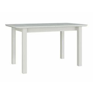 Asztal Victorville 103, Fehér, 76x80x140cm, Hosszabbíthatóság, Természetes fa furnér, Váz anyaga, Részben összeszerelt, Bükkfa kép