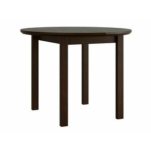 Asztal Victorville 107, Dió, 76cm, Hosszabbíthatóság, Természetes fa furnér, Váz anyaga, Részben összeszerelt, Bükkfa kép