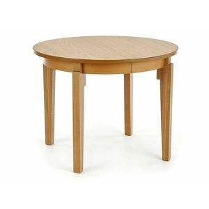 Asztal Houston 785, Mézes tölgy, 77cm, Hosszabbíthatóság, Természetes fa furnér, Közepes sűrűségű farostlemez, Váz anyaga, Bükkfa, Tölgy kép