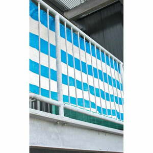 Fehér-kék műanyag belátásgátló erkélyre 500x90 cm – Garden Pleasure kép