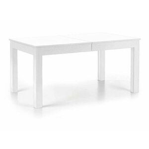 Asztal Houston 691, Fehér, 76x90x160cm, Hosszabbíthatóság, Laminált forgácslap, Közepes sűrűségű farostlemez kép