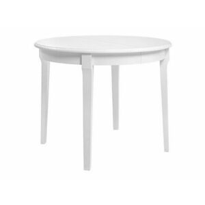 Asztal Boston 277, Fehér, 76cm, Hosszabbíthatóság, Közepes sűrűségű farostlemez, Váz anyaga kép