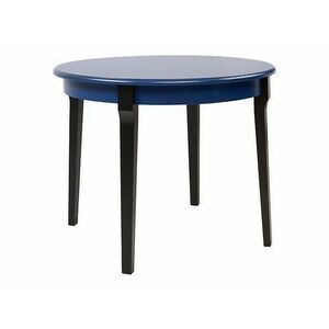 Asztal Boston 277, Kék, Fekete, 76cm, Hosszabbíthatóság, Közepes sűrűségű farostlemez, Váz anyaga kép