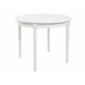 Asztal Boston 279, Fehér, 76cm, Hosszabbíthatóság, Közepes sűrűségű farostlemez, Váz anyaga kép
