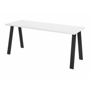 Asztal Tucson 142, Fehér, 75x67x185cm, Laminált forgácslap, Fém kép