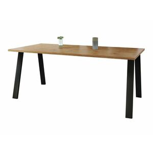 Asztal Tucson 143, Lándzsa tölgy, 75x90x185cm, Laminált forgácslap, Fém kép