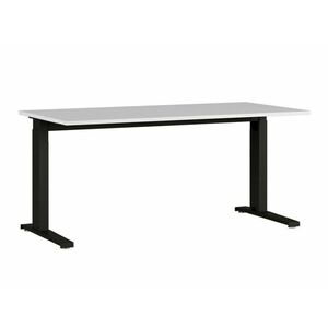 Állítható magasságú íróasztal Sacramento AL108, Állítható magasság, 67.2x160x80cm, Világosszürke, Fekete kép