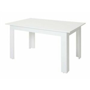 Asztal Boston K186, Fehér, 78x90x160cm, Hosszabbíthatóság, Laminált forgácslap kép