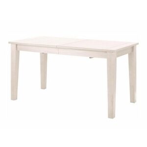 Asztal Denton 314, Fehér, 76x80x195cm, Hosszabbíthatóság, Munkalap anyaga, Váz anyaga, Fenyő kép