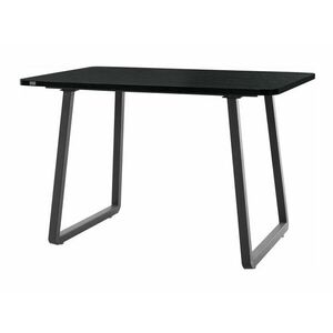 Asztal Denton 485, Fekete, 76x80x120cm, Közepes sűrűségű farostlemez, Fém kép