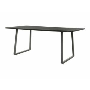 Asztal Denton 607, Fekete, 76x100x200cm, Közepes sűrűségű farostlemez, Fém kép