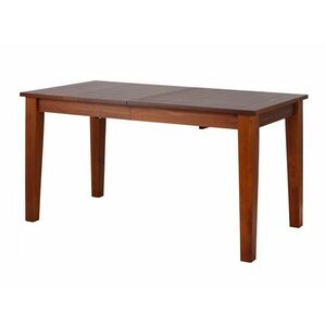 Asztal Denton 947, Sötét barna, 76x80x150cm, Hosszabbíthatóság, Munkalap anyaga, Váz anyaga, Fenyő kép