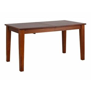 Asztal Denton 314, Sötét tölgy, 76x80x195cm, Hosszabbíthatóság, Munkalap anyaga, Váz anyaga, Fenyő kép