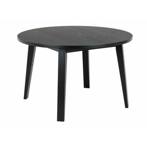 Asztal Oakland C109, Fekete, 75cm, Hosszabbíthatóság, Természetes fa furnér, Laminált forgácslap, Váz anyaga kép