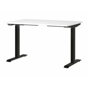 Állítható magasságú íróasztal Sacramento 417, Elektromos, 72.1x120x80cm, Fehér, Fekete kép