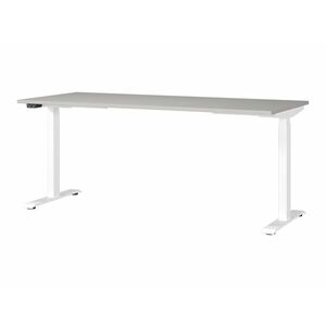 Állítható magasságú íróasztal Sacramento 418, Elektromos, Állítható magasság, 72.1x180x80cm, Világosszürke, Fehér kép