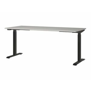Állítható magasságú íróasztal Sacramento 418, Állítható magasság, Elektromos, 72.1x180x80cm, Fekete, Világosszürke kép