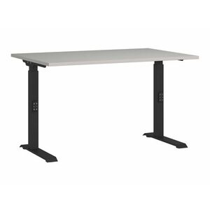Állítható magasságú íróasztal Sacramento 420, Állítható magasság, 67.7x120x80cm, Fekete, Világosszürke kép