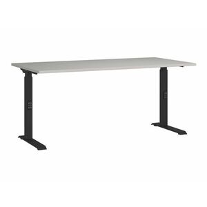 Állítható magasságú íróasztal Sacramento 421, Állítható magasság, 75x160x80cm, Fekete, Világosszürke kép