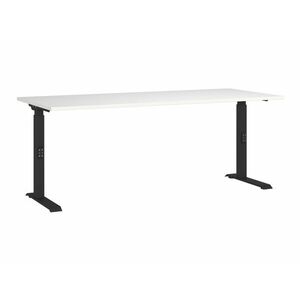 Állítható magasságú íróasztal Sacramento 422, Állítható magasság, 67.7x180x80cm, Fehér, Fekete kép