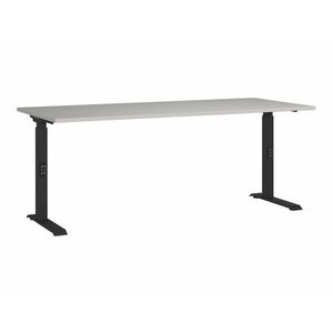 Állítható magasságú íróasztal Sacramento 422, Állítható magasság, 67.7x180x80cm, Fekete, Világosszürke kép