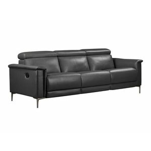 Relax kanapé Denton 1308, Szürke, 97x222x100cm, Lábak: Fém kép
