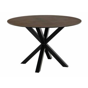 Asztal Oakland 1008, Fekete, Barna, 75.5cm, Üveg, Kerámia, Fém kép