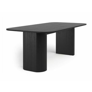 Asztal Springfield A128, Fekete, 75x100x200cm, Közepes sűrűségű farostlemez kép