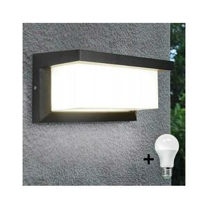 LED Kültéri fali lámpa szürkületérzékelővel NEELY 1xE27/9W/230V IP54 antracit kép