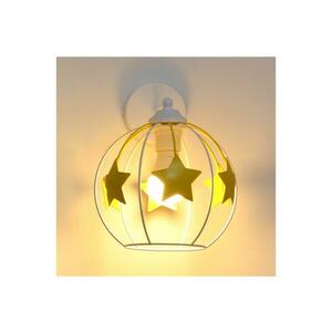 Gyermek fali lámpa STARS 1xE27/15W/230V sárga/fehér kép