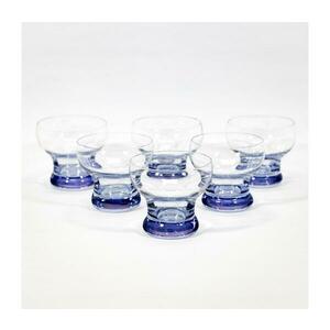 Készlet 6x pohár Katka 150 ml átlátszó kék árnyalattal kép