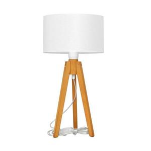 Asztali lámpa ALBA 1xE27/60W/230V fehér/tölgy kép