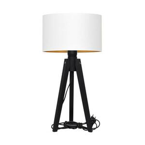 Asztali lámpa ALBA 1xE27/60W/230V fehér/arany/fenyő kép