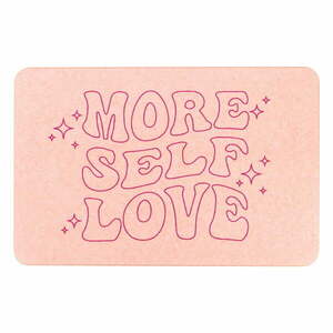 Világos rózsaszín kovaföld fürdőszobai kilépő 39x60 cm More Self Love – Artsy Doormats kép