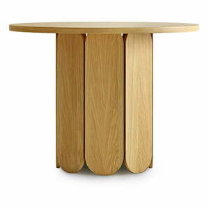 Soft étkezőasztal tölgyfa dekorral, ø 98 cm - Woodman kép