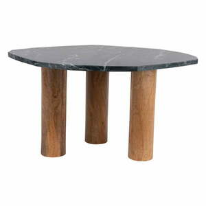 Tárolóasztal márvány dekoros asztallappal 50x75 cm Organic – Leitmotiv kép