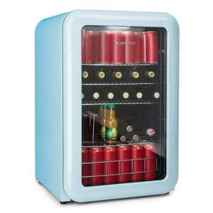 Klarstein PopLife, italhűtő, hűtőszekrény, 115 liter, 0 - 10°C, retró dizájn, kék kép