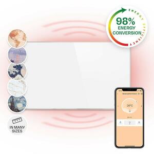 Klarstein Wonderwall 600 Smart, infravörös hősugárzó, 60 x 100 cm, 600 W, heti időzítő, IP24, fehér kép