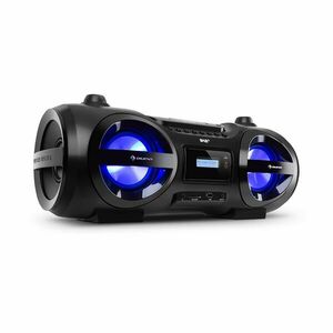 Auna Soundblaster, DAB, Boombox, Bluetooth, CD/MP3/USB/AUX, DAB+/UKW, LED, 50Wmax kép