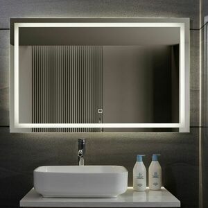 AQUAMARIN Fürdőszobatükör LED 110 x 70 cm 42 W kép