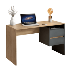 Számítógépasztal, artisan tölgy/grafit, TULIO NEW kép