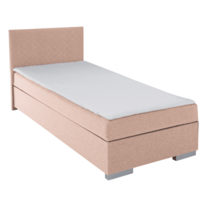 Boxspring ágy, egyszemélyes, rózsaszín, 90x200, univerzális, ADARA kép