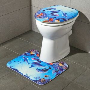 2 részes delfines fürdőszobai garnitúra kép