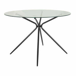 Kerek étkezőasztal üveg asztallappal ø 110 cm Silvie – Støraa kép