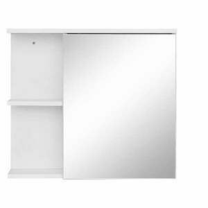 Fehér fali-tükrös fürdőszoba szekrény 60x53 cm Mirza - Støraa kép