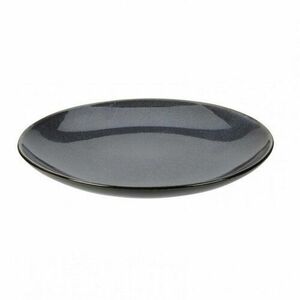 Mázas kőagyag lapos tányér, átmérő 27, 8 cm, szürke kép