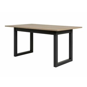 Asztal Findlay H106, Sonoma tölgy, Antracit, 75x90x160cm, Hosszabbíthatóság, Közepes sűrűségű farostlemez kép