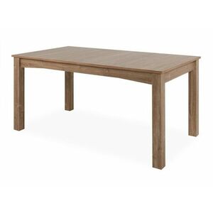 Asztal Findlay K107, Fényes fa, 75.1x90x160cm, Hosszabbíthatóság, Közepes sűrűségű farostlemez, Váz anyaga kép
