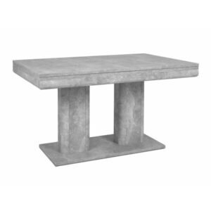 Asztal Findlay 199, Beton, 79.5x90x140cm, Hosszabbíthatóság, Laminált forgácslap kép